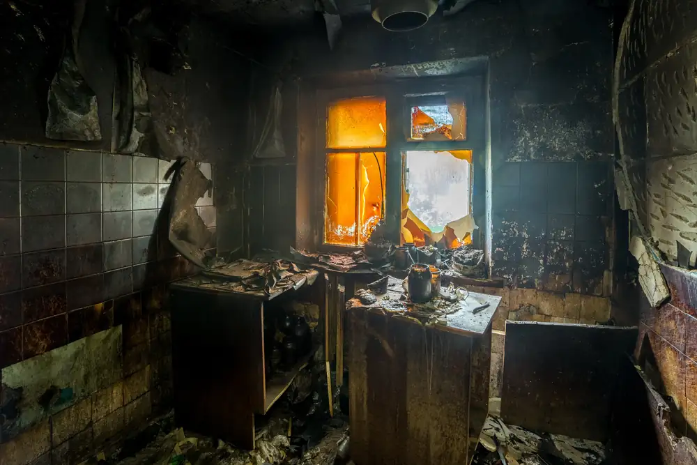 fire damage restoration professionals at work in Punta Gorda